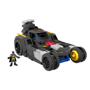 Masina de jucarie radiocomandata Fisher-Price GMH33 Batmobile cu lumini si sunete