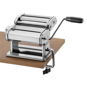 Masina de paste WMF Gourmet manuala din otel inoxidabil 19,5x 12,5x 12,5 cm, 9 niveluri de aluat, ideala pentru foi de aluat, paste inguste si late - Img 3