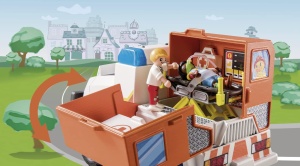 Masina de salvare PLAYMOBIL Duck On Call 70916 cu lumini si sunete, pentru copii de la 3 ani - Img 3