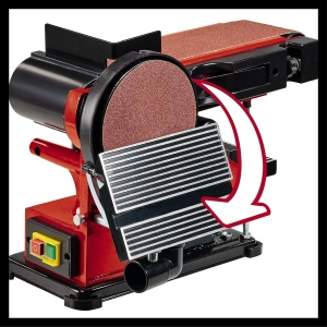 Masina de slefuit Einhell TC-US 380, 380W, cu functie de slefuire pe banda si disc - Img 8