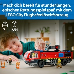 Masina de Stingere LEGO City 60499 - 691 Piese, 4 Minifigurine, 360 Brat Mobil - Img 2