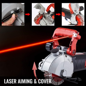 Masina de taiat canale VEVOR 4800W, 6500 Umin, 34 mm adancime, 38 mm latime - Img 4