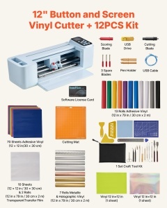 Masina de taiat vinil VEVOR 30 cm, design software inclus, conectivitate USB si Bluetooth - Img 2