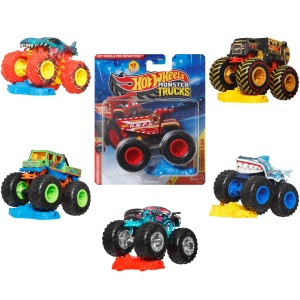 Masina de Teren Hot Wheels Monster Trucks FYJ44, 164, cu Roti Mari si Accesorii Bonus - Img 2