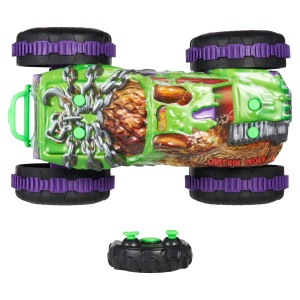 Masina de Teren Radiocomandata Hot Wheels Wreckin Wolf, 115, Stunts, Gelande - Img 2