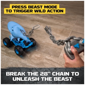 Masina de Teren RC Monster Jam Chomping Megalodon 115, 3 moduri de joc, 34.8 cm - Img 5