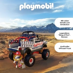 Masina Offroad PLAYMOBIL 72061 cu Seilwinde si Bruckenplatten pentru copii de la 4 ani - Img 3