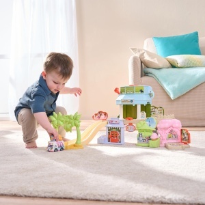 Masinuta de jucarie VTech Tut Tut Baby Flitzer - Blueys Eisdiele, albastra - Img 7