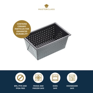 MasterClass Crusty Bake Forma de Paine 450g Antiaderenta Gri - Img 3