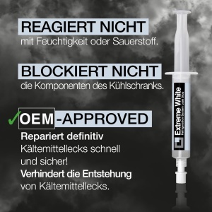 Material de etansare EXTREME WHITE pentru Kalteanlagen R600 R290, 12 ml - Img 3