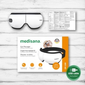 Medisana EM 100 Masca de masaj pentru ochi cu vibratii caldura si Bluetooth - Img 5