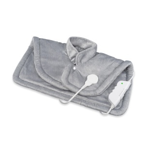 medisana HP 622 Incalzitor pentru gat si umeri, pelerina termica electrica, protectie la supraincalzire si oprire automata, 6 niveluri de temperatura, lavabil, gri