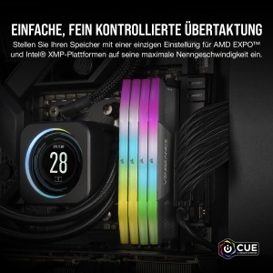 Memorie RAM CORSAIR Vengeance RGB DDR5 16GB 6000MHz cu iluminare RGB - Img 5