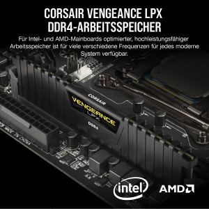 Memorie RAM DDR4 Corsair Vengeance LPX 32GB (2x16GB) 3200MHz Neagra - Img 2