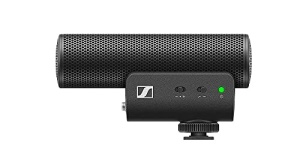 Microfon cu camera Sennheiser MKE 400 | cu conectori TRS si TRRS de 3,5 mm | pentru DSLR, camere compacte si dispozitive mobile (508898)