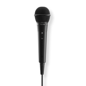 Microfon dinamic Hama Party cu fir 35mm635mm negru pentru karaoke si evenimente