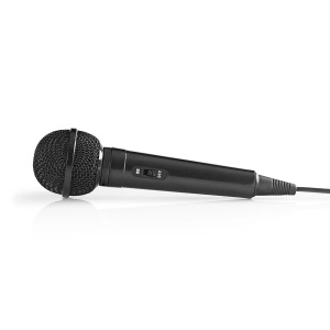 Microfon dinamic NEDIS MPWD01BK, cardioid, 5m, 600 Ohm, negru - Img 3