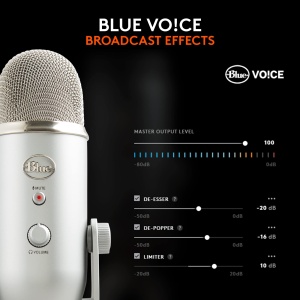 Microfon USB Blue Yeti Profesional pentru Streaming Podcasting Gaming Argintiu - Img 4