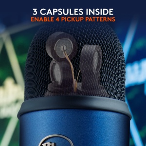 Microfon USB Logitech Blue Yeti Albastru Sunet Profesional - Img 4