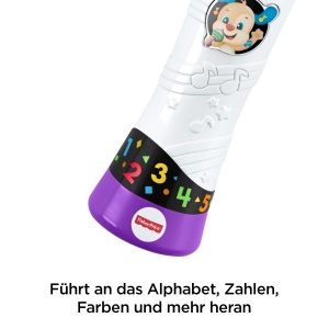 Mikrofon de invatare Fisher-Price FBP32 cu lumini colorate, pentru 18 luni - Img 6