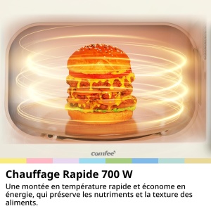 Mikrova Comfee CMO-M202NC, 20 l, 700 W, Vintage, Crem Apricot - Img 6