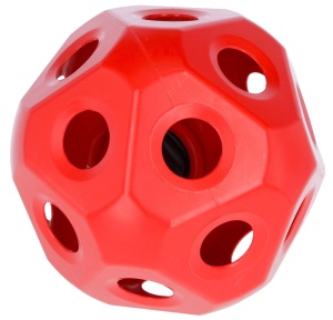 Minge de hrana Kerbl HeuBoy pentru cai si vitei, 3 kg, plastic UV, rosie