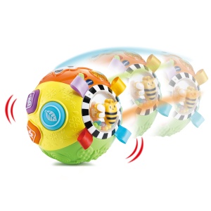 Minge de joc VTech Baby - Babys Entdeckerball, 5 suprafete, 6-36 luni - Img 6