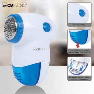 Mini curatator textil Clatronic TC 3758 portabil lama din otel inoxidabil albalbastru - Img 4