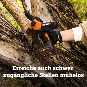 Mini ferastrau electric WORX WG326E.9, 20V, 12 cm, greutate 1.58 kg - Img 5