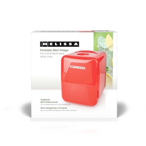 Mini Frigider Melissa 16580009, 4L, 220V12V, cu Functie de Racire si Incalzire, Rosu - Img 8