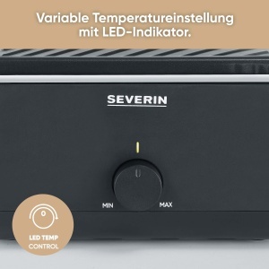 Mini Raclette-Grill Severin RG 2360 pentru 4 persoane, 600W, antiaderent, negru - Img 5