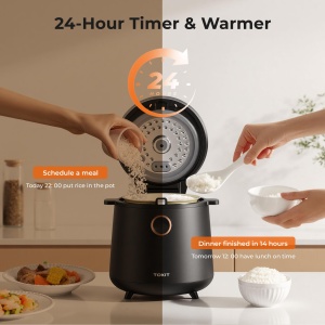 Mini Reiscocher TOKIT 1,5L pentru 1-2 Persoane, 9 Functii, Design Compact - Img 9