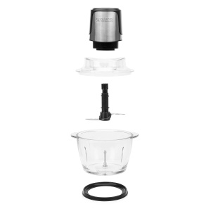 Mini tocator Princess 221051, 300 W, 2 lame inox, bol din sticla 1 L - Img 7