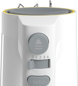 Mixer de mana BEKO 425W, 5 viteze Turbo, inox, alb - Img 3