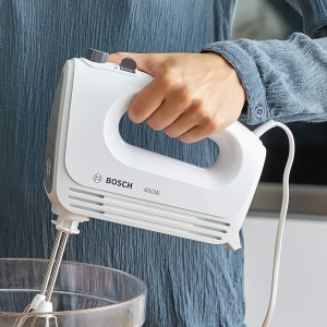 Mixer de mana Bosch CleverMixx MFQ24200, 400 W, 4 viteze, alb - Img 8
