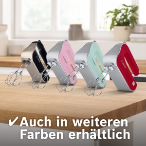Mixer de mana Bosch Styline MFQ4075DE 550W albargintiu 5 viteze Turbo accesorii incluse - Img 7