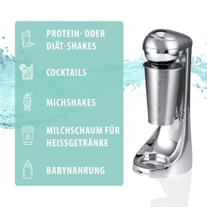 Mixer de mana Clatronic BM 3472, 650ml, 65W, design crom - Img 7