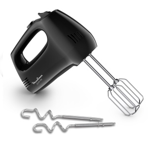 Mixer de mana Moulinex Quickmix HM3108, 300W, 5 viteze, Negru