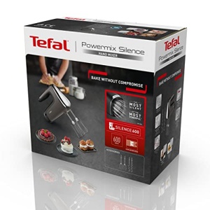 Mixer de mana Tefal Power Mix Silence HT650E 600W motor silentios Turbo gri - Img 9
