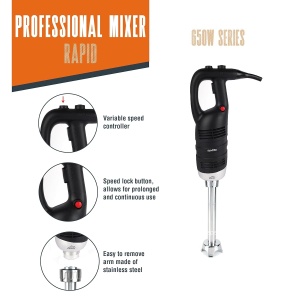 Mixer profesional Lacor 69932, 650 W, 8000-18000 Umin, capacitate 80 L - Img 4