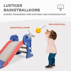 Mobiclinic(r) Kids, Tobogan pentru copii, Dino, Pliabil, Include cos si minge, Margini rotunjite, Antiderapant, Marca europeana, Max. 35 kg, Stabil, Sigur, Usor de asamblat, Interior exterior - Img 5