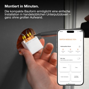 Modul de comutare OSRAM SMART WiFi 8A cu contor de energie, alb - Img 5