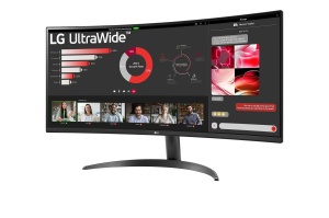 Monitor Curbat LG UltraWide 34WR50QK-B 34 inch UWQHD, 100Hz, HDR10, Negru - Img 9