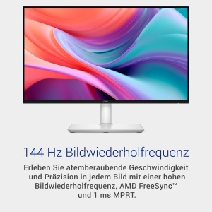 Monitor Dell 24 Plus S2425HSM, Full HD 1920x1080, 144Hz, IPS, Alb - Img 3