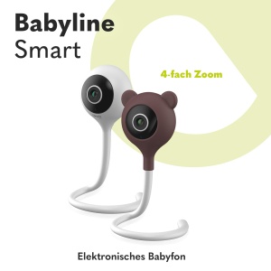 Monitor electronic inteligent pentru bebelusi Lionelo Babyline,Camera pentru bebelusi Wi-Fi,Aplicatie mobila,Detectarea sunetului de miscare,Vizibilitate in intuneric,Senzor de temperatura, Interior 5.3 x 3.3 x 28.5 - Img 2