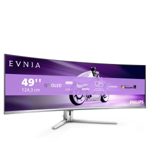Monitor Gaming Curbat Philips Evnia 49M2C8900AM, 49 inch, DQHD OLED, 240Hz