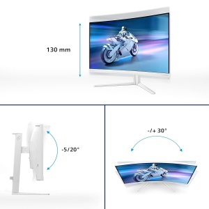 Monitor Gaming Philips Evnia 27M2C5501, 27 inch, QHD, 180 Hz, Alb - Img 5