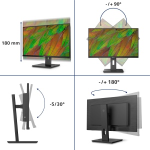 Monitor Philips 32B1N3800 32 inch UHD 4K Reglabil pe inaltime Boxe integrate Negru - Img 5