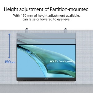 Monitor portabil ASUS ZenScreen MB249C 24 inch Full HD USB-C HDMI Negru - Img 3