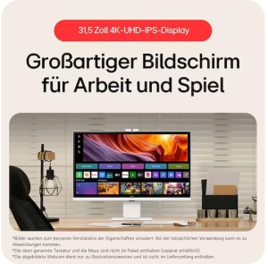 Monitor Smart LG 32U850SA-W 31,5 inch 4K UHD IPS, Alb - Img 2